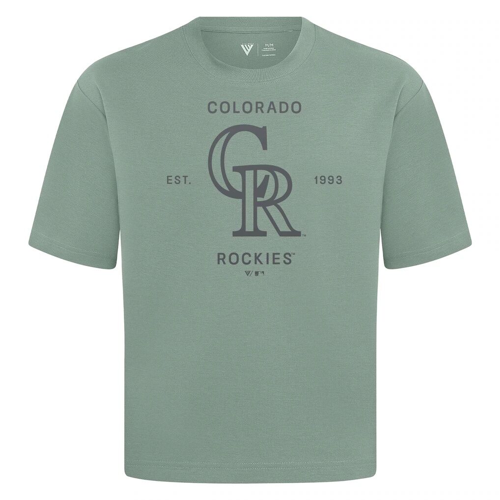 Colorado Rockies Levelwear Crossway Oversized Luxe Signature Knit T-Shirt