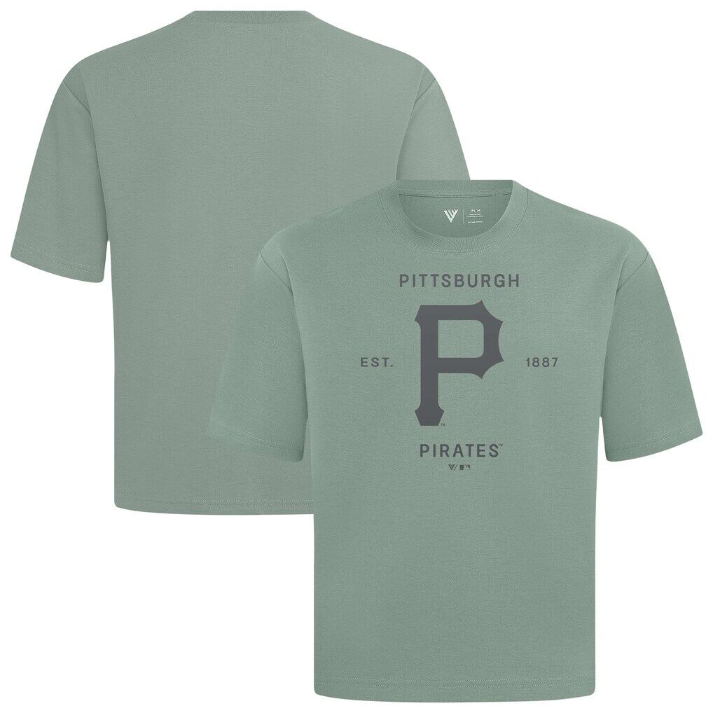 Pittsburgh Pirates Levelwear Crossway Oversized Luxe Signature Knit T-Shirt