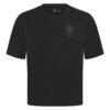 San Diego Padres Levelwear Signet Oversized Luxe Signature Knit T-Shirt - Black - Side View