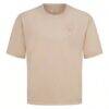 Colorado Rockies Levelwear Signet Oversized Luxe Signature Knit T-Shirt - Khaki - Side View