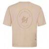 Miami Marlins Levelwear Signet Oversized Luxe Signature Knit T-Shirt - Khaki - Detail View