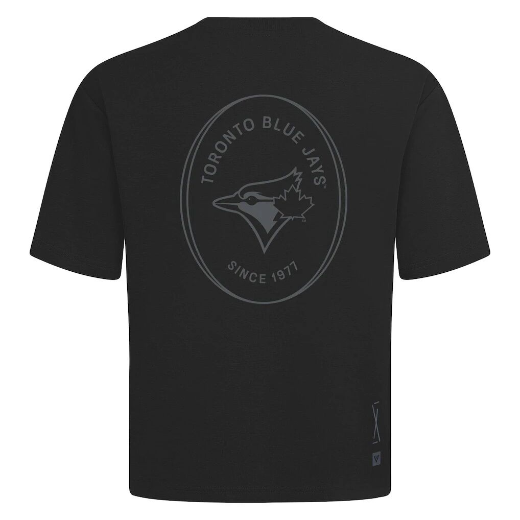 Toronto Blue Jays Levelwear Signet Oversized Luxe Signature Knit T-Shirt