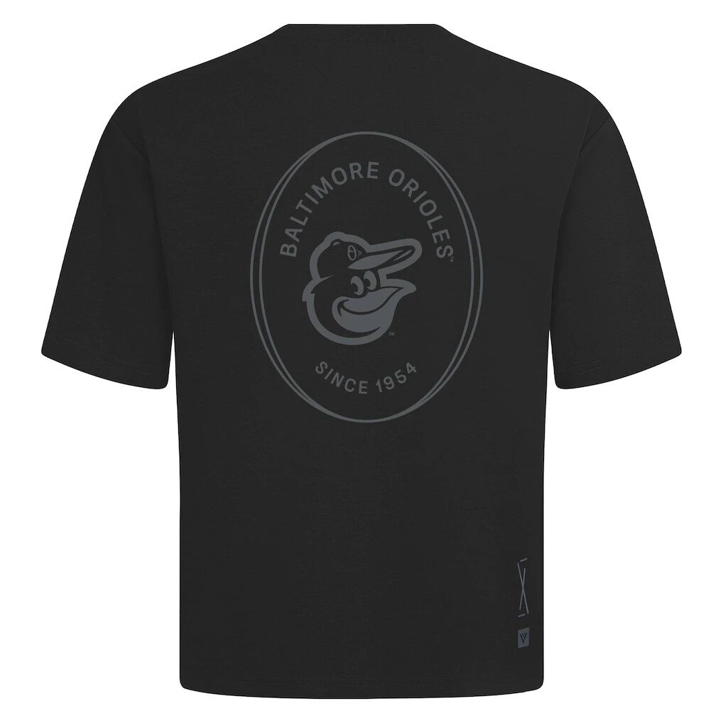 Baltimore Orioles Levelwear Signet Oversized Luxe Signature Knit T-Shirt