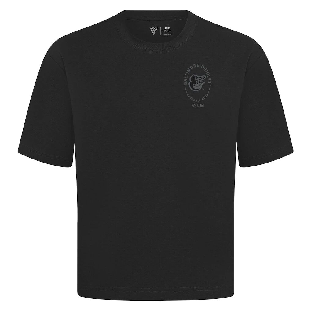 Baltimore Orioles Levelwear Signet Oversized Luxe Signature Knit T-Shirt