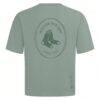 Boston Red Sox Levelwear Register Oversized Luxe Signature Knit T-Shirt - Green - Detail View