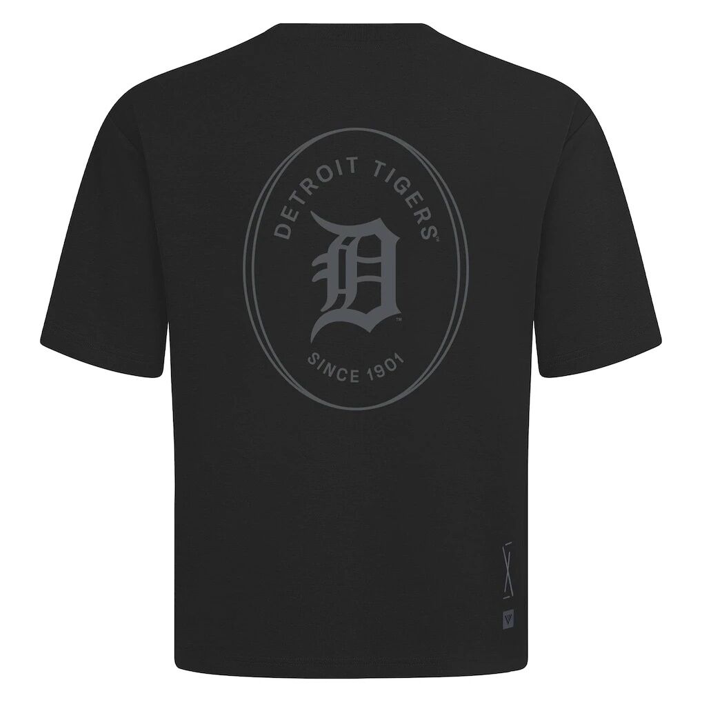 Detroit Tigers Levelwear Register Oversized Luxe Signature Knit T-Shirt