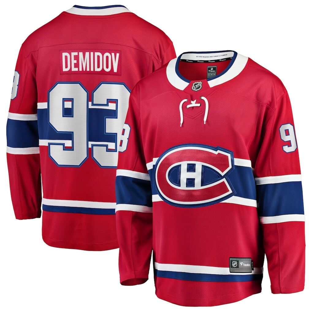 Ivan Demidov Montreal Canadiens Fashion7 Home Breakaway Jersey