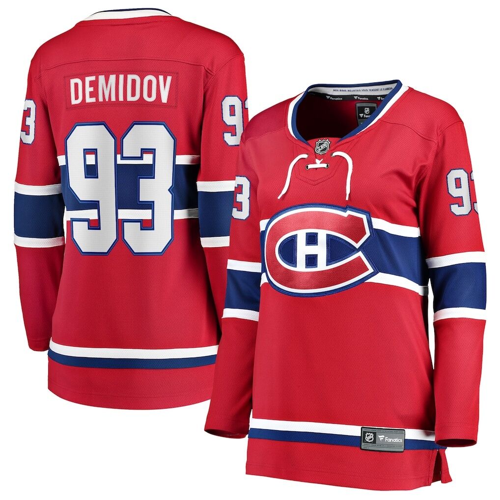 Ivan Demidov Montreal Canadiens Fashion7 Women's Home Breakaway Player Jersey