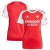 Arsenal adidas Women's 2025/26 Home Replica Jersey - Red - Front View