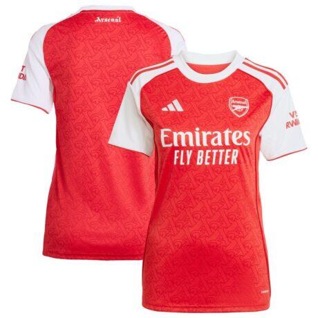 Arsenal adidas Women's 2025/26 Home Replica Jersey - Red - Front View