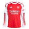 Arsenal adidas Youth 2025/26 Home Replica Long Sleeve Jersey - Red - Side View