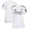 Real Madrid adidas Women's 2025/26 Home Replica Jersey - White - Front View