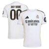 Real Madrid adidas 2025/26 Home Replica Custom Jersey - White - Front View