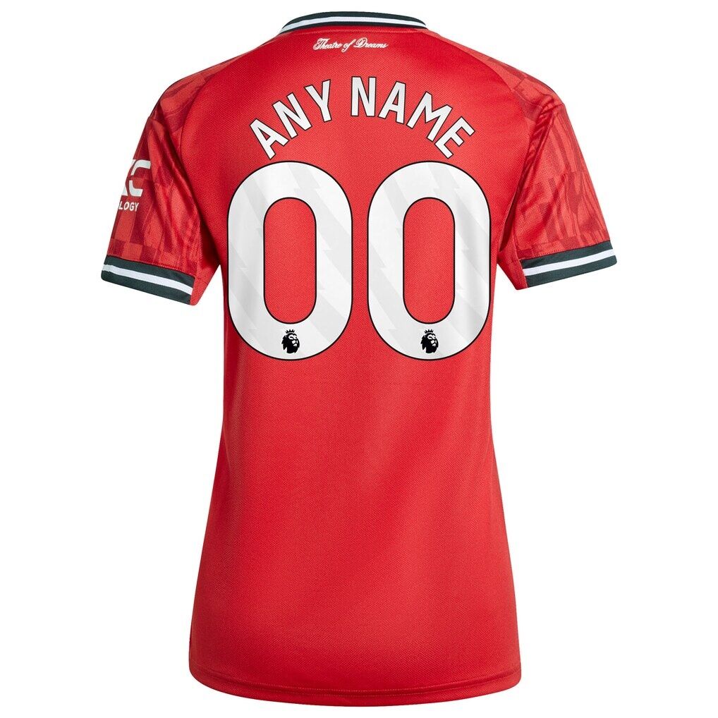 Manchester United adidas Women's Home 2025/26 Custom Replica Jersey