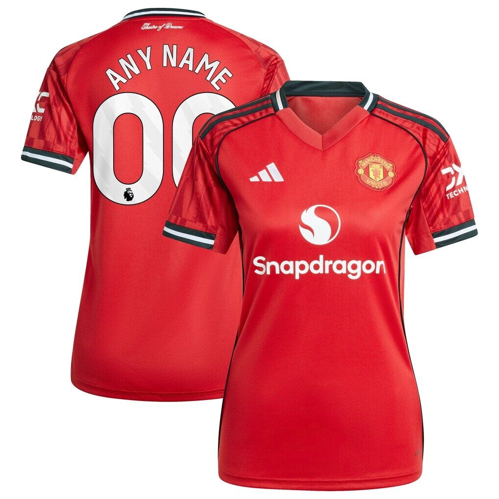 Manchester United adidas Women's Home 2025/26 Custom Replica Jersey