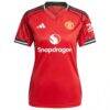 Manchester United adidas Women's Home 2025/26 Custom Replica Jersey - Red - Side View