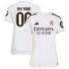 Real Madrid adidas Women's 2025/26 Home Replica Custom Jersey - White - Front View