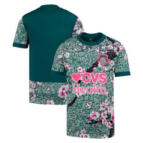 Washington Spirit Nike Youth 2026 Primary Stadium Replica Jersey - Green - Front View