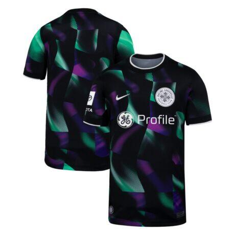 Racing Louisville FC Nike Youth 2026 Third Stadium Replica Jersey - Black - Front View