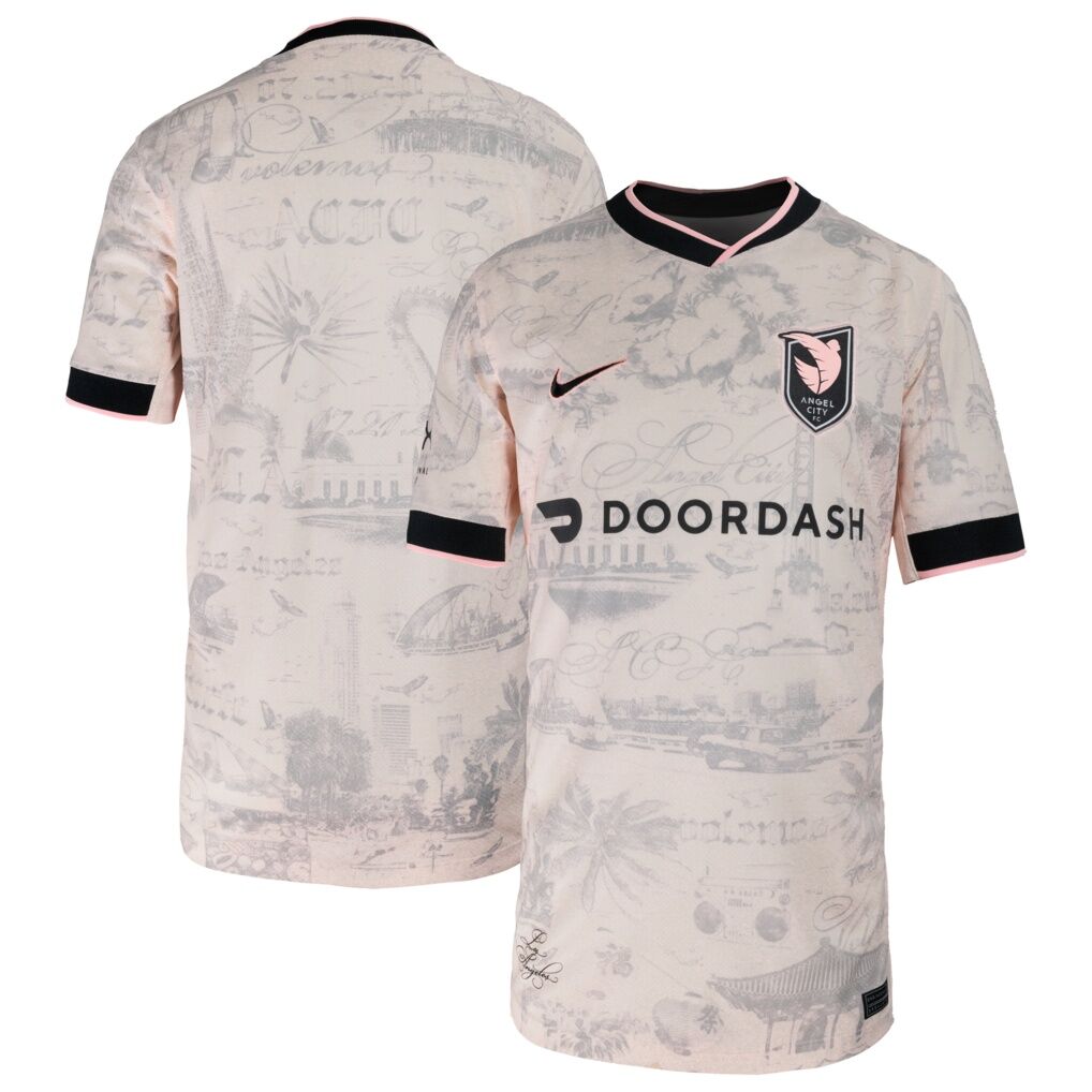 Angel City FC Nike Youth 2026 Secondary Stadium Replica Jersey - Tan