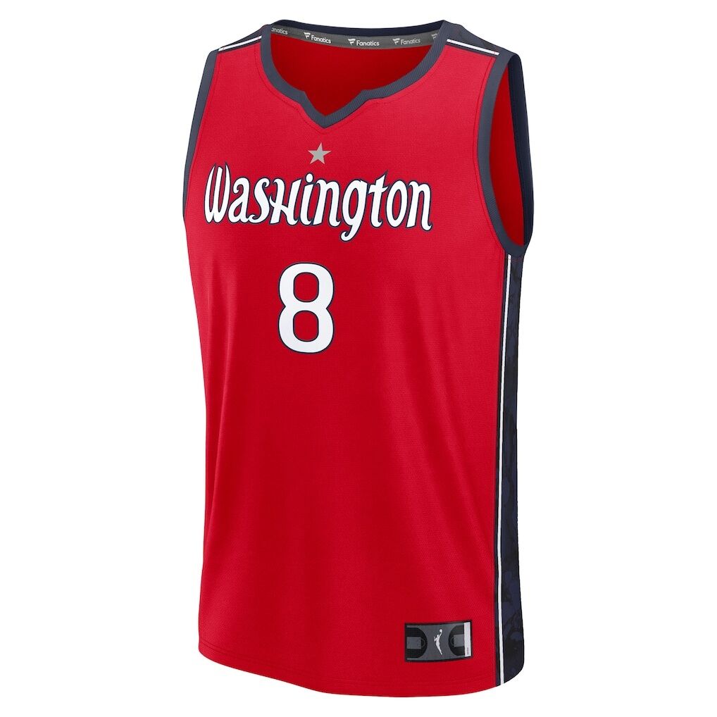Georgia Amoore Washington Mystics Fashion7 Unisex Explorer Edition Fast Break Replica Jersey