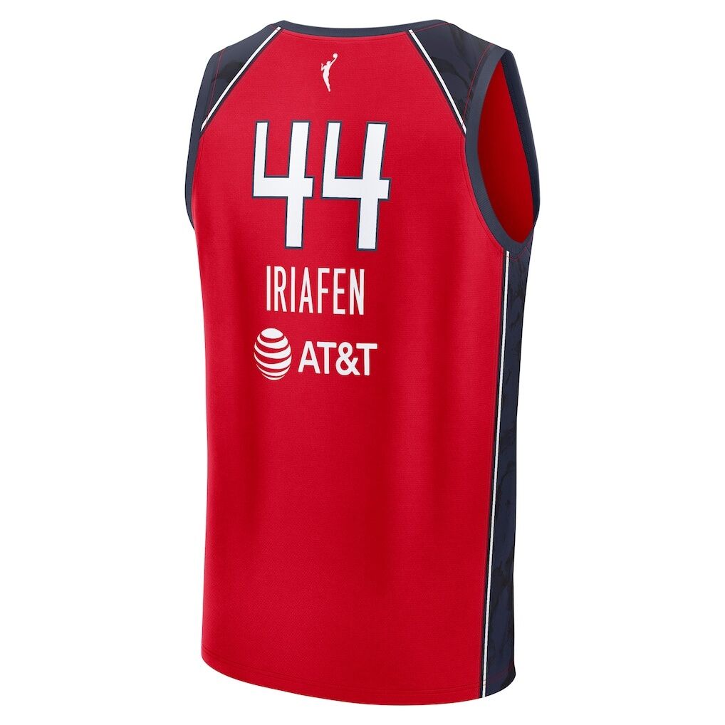 Kiki Iriafen Washington Mystics Fashion7 Unisex Explorer Edition Fast Break Replica Jersey