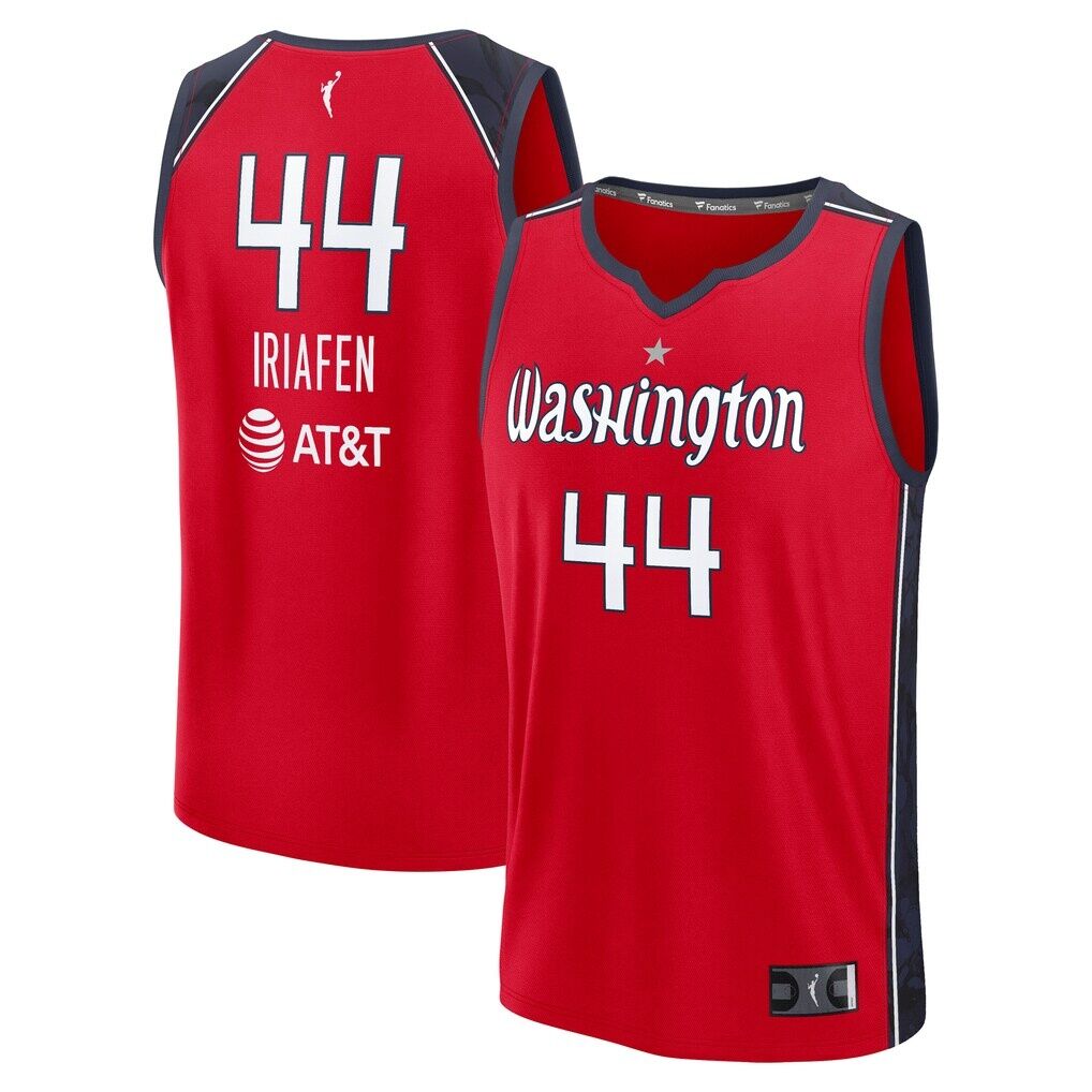 Kiki Iriafen Washington Mystics Fashion7 Unisex Explorer Edition Fast Break Replica Jersey