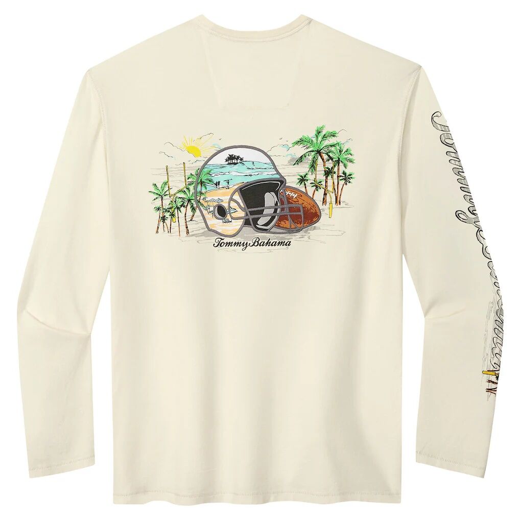 San Francisco 49ers Tommy Bahama Oasis Endzone Lux Long Sleeve T-Shirt