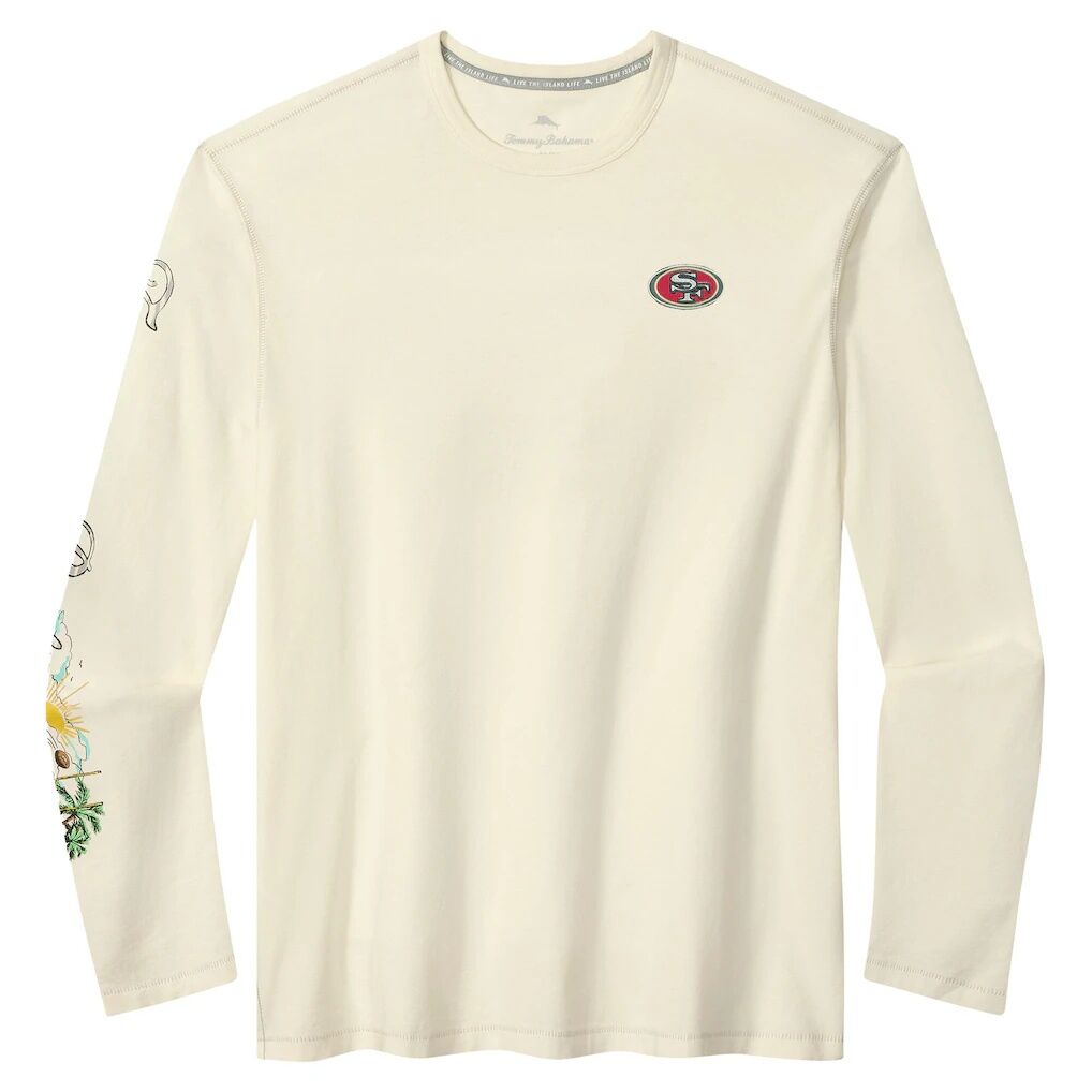 San Francisco 49ers Tommy Bahama Oasis Endzone Lux Long Sleeve T-Shirt