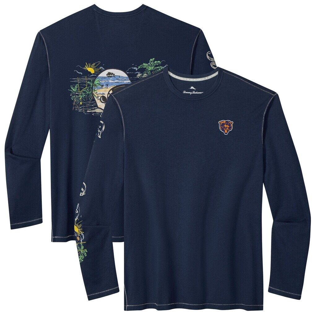 Chicago Bears Tommy Bahama Oasis Endzone Lux Long Sleeve T-Shirt