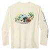 Miami Dolphins Tommy Bahama Oasis Endzone Lux Long Sleeve T-Shirt - Cream - Detail View