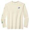 Miami Dolphins Tommy Bahama Oasis Endzone Lux Long Sleeve T-Shirt - Cream - Side View