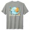 Carolina Panthers Tommy Bahama Huddle & Hang Tens T-Shirt - Gray - Detail View