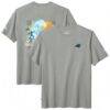 Carolina Panthers Tommy Bahama Huddle & Hang Tens T-Shirt - Gray - Front View