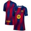 Barcelona Nike Youth 2025/26 Home Replica Jersey - Blue - Front View