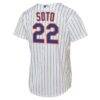 Juan Soto New York Mets Nike Youth Home Replica Jersey - White - Detail View