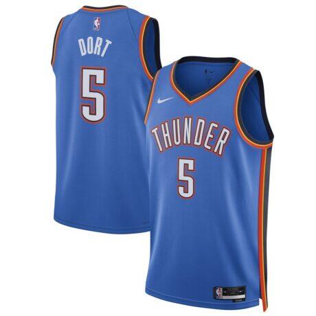 Luguentz Dort Oklahoma City Thunder Nike Unisex Swingman Player Jersey - Blue - Front View