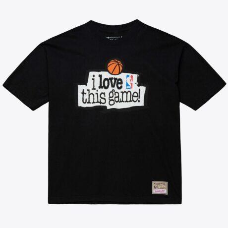 Mitchell & Ness x Just Don I Love This Game T-Shirt - Black - Front View