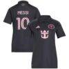 Lionel Messi Inter Miami CF adidas Women's 2026 Presagio Replica Jersey - Black - Front View