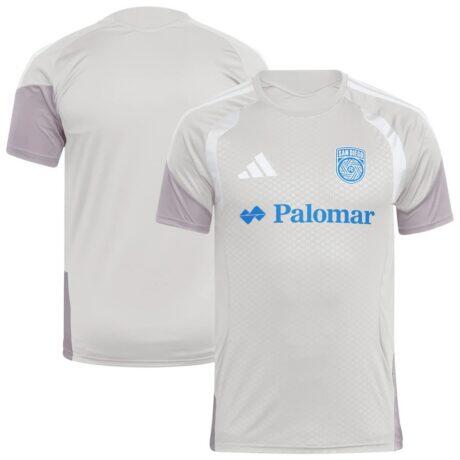 San Diego FC 2026 Competition Training Jersey - Silver - Front View