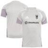 Columbus Crew 2026 Competition Training Jersey - Silver - Front View