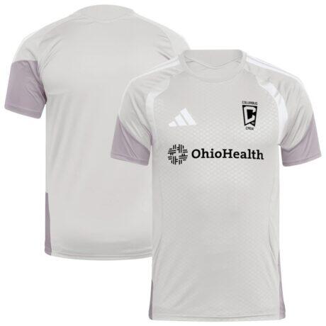 Columbus Crew 2026 Competition Training Jersey - Silver - Front View
