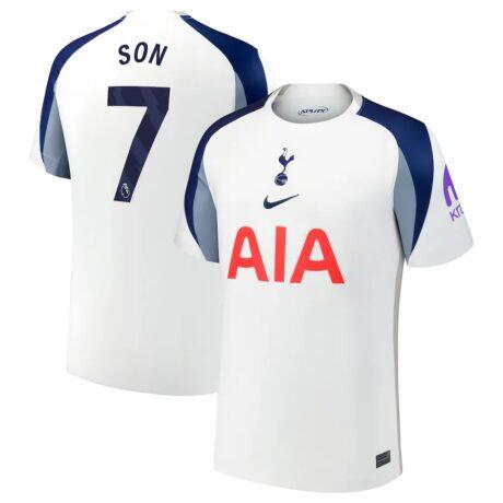 Son Heung-Min Tottenham Hotspur Nike 2025/26 Home Replica Jersey - White - Front View