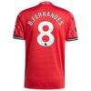 Bruno Fernandes Manchester United adidas Home 2025/26 Authentic Player Jersey - Red - Detail View