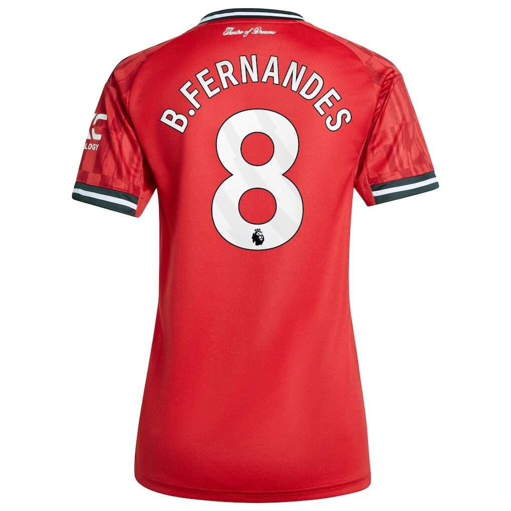 Bruno Fernandes Manchester United adidas Women's Home 2025/26 Replica Player Jersey