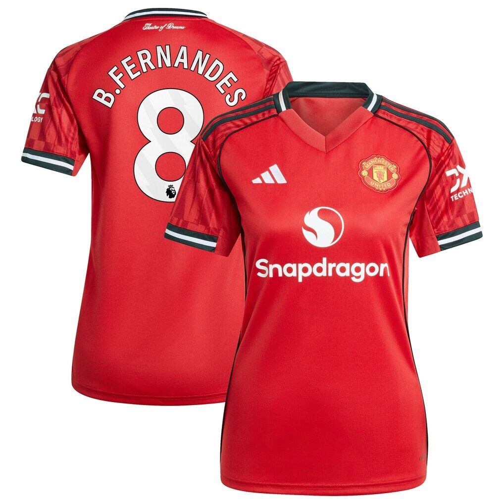 Bruno Fernandes Manchester United adidas Women's Home 2025/26 Replica Player Jersey
