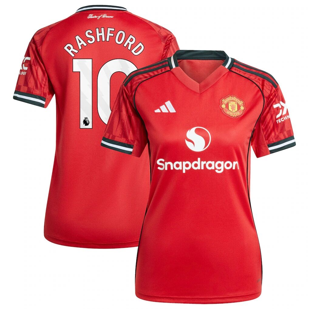 Marcus Rashford Manchester United adidas Women's Home 2025/26 Replica Player Jersey