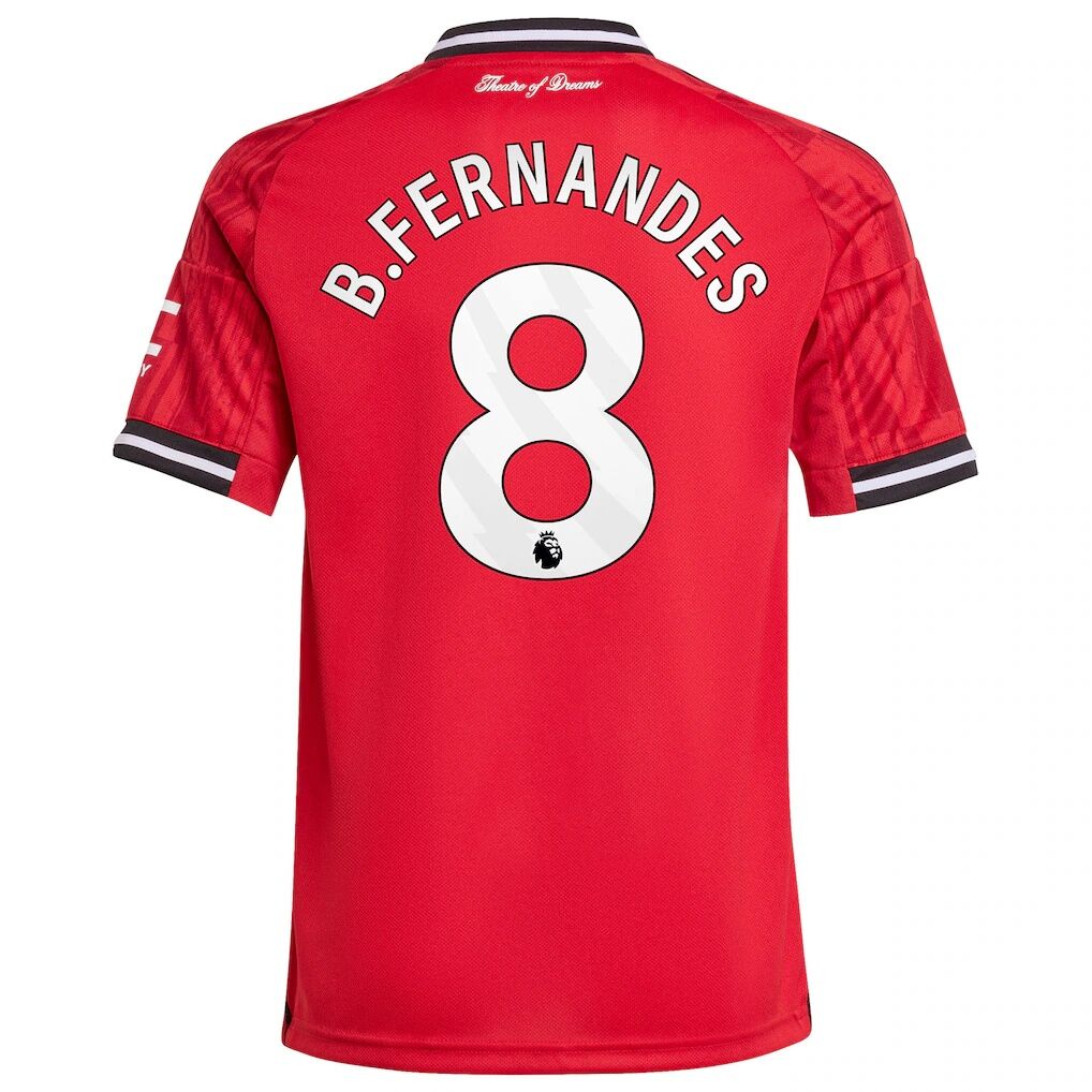 Bruno Fernandes Manchester United adidas Youth Home 2025/26 Replica Player Jersey