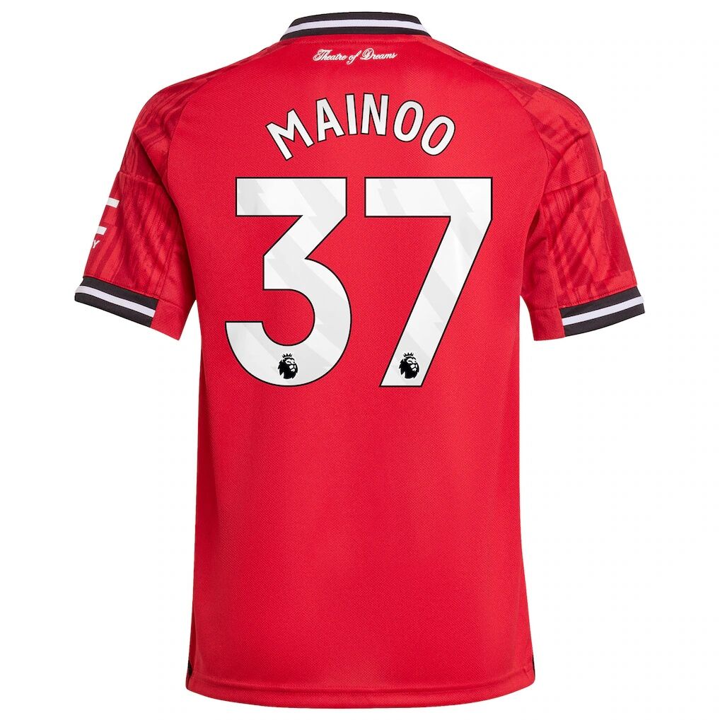 Kobbie Mainoo Manchester United adidas Youth Home 2025/26 Replica Player Jersey