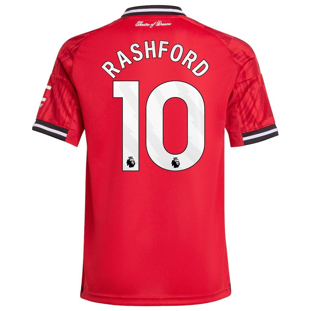 Marcus Rashford Manchester United adidas Youth Home 2025/26 Replica Player Jersey